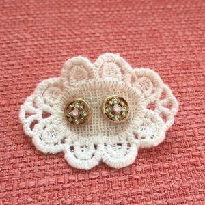 Francesca’s mint - pink circle stud earrings